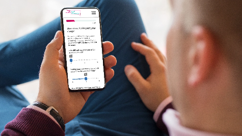 Patient using Impact Analyzer tool